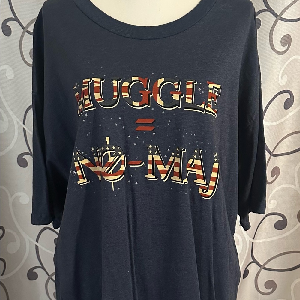 Harry Potter Fantastic Beasts Graphic Tee with Muggle No-Maj Print